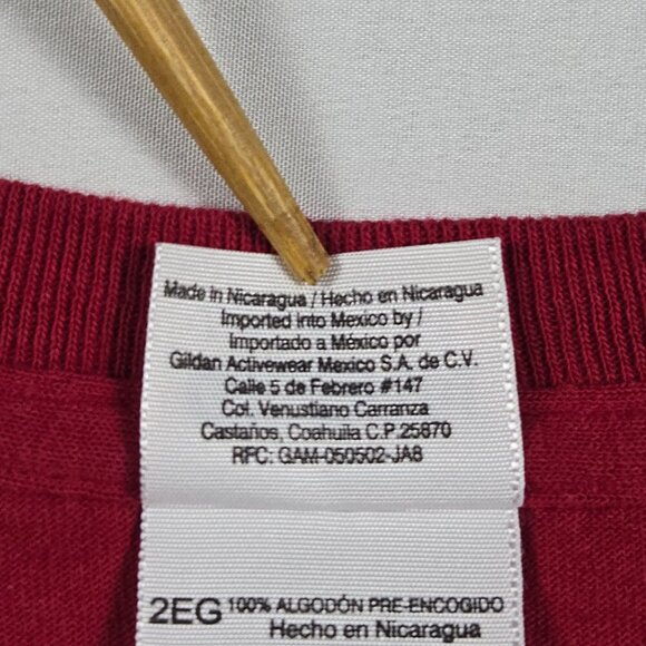 Donnie Ray Crawford Tribute Tee 2XL Red Gildan Double Sided Graphic 1987–2012 - Picture 12 of 16